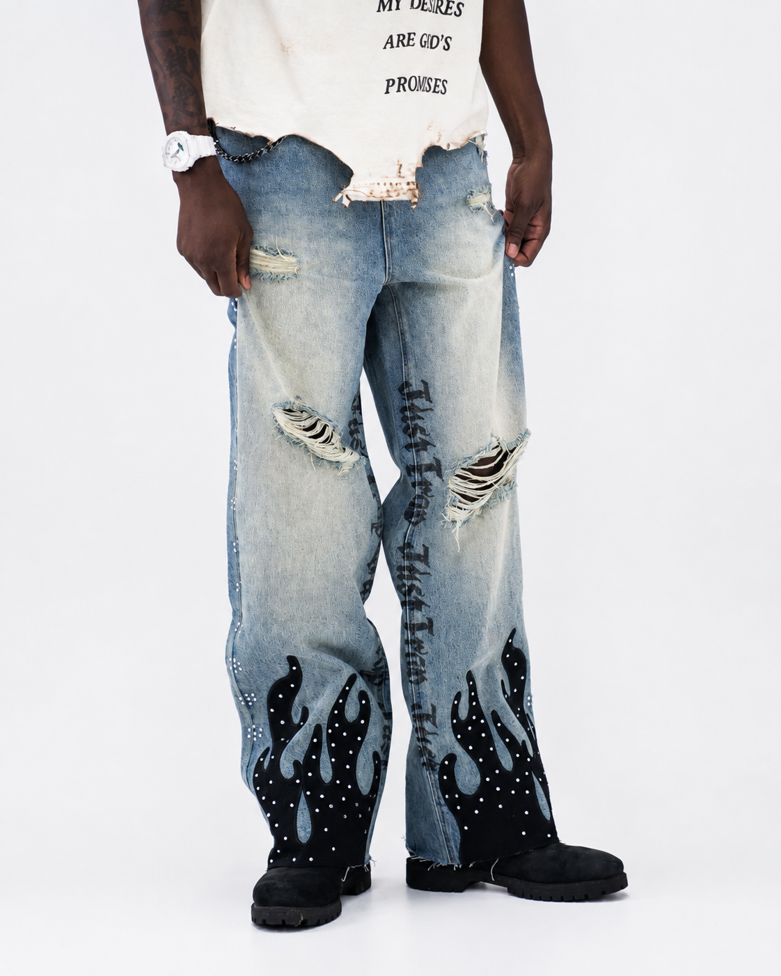JT DESTROYED DENIM
