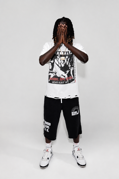 HUSTLE IN IT 3/4 SHORTS