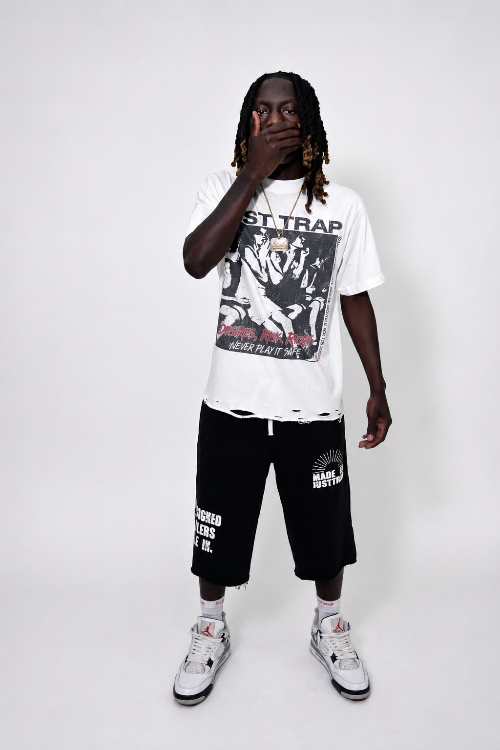 HUSTLE IN IT 3/4 SHORTS