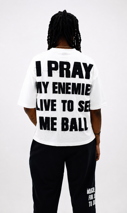 SEE ME BALL DISTRESSED TEE