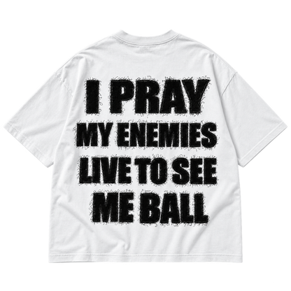 SEE ME BALL DISTRESSED TEE