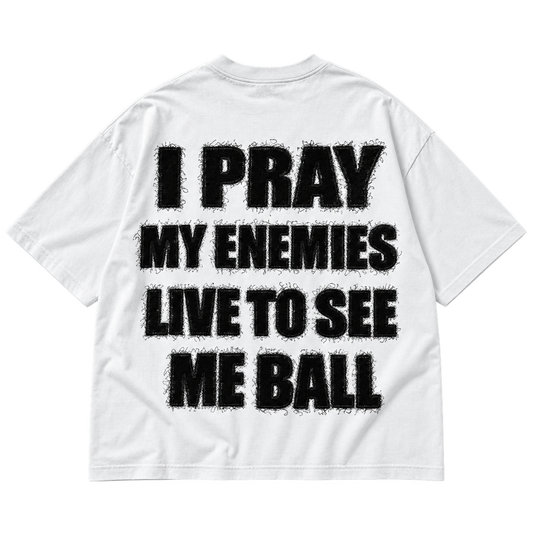 SEE ME BALL DISTRESSED TEE