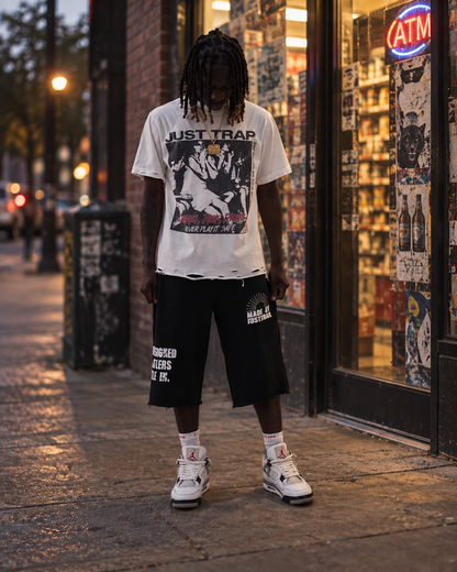 HUSTLE IN IT 3/4 SHORTS