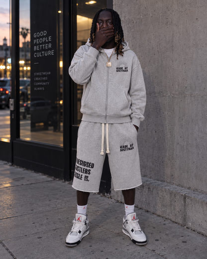 HUSTLE IN IT 3/4 SHORTS