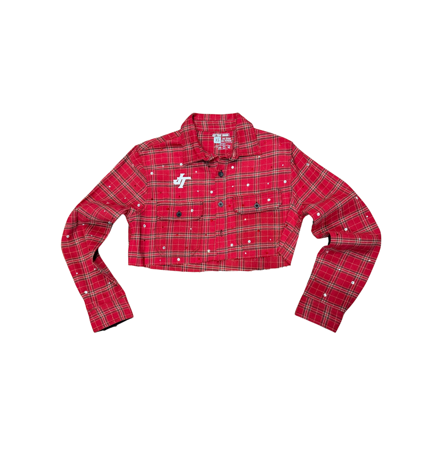JT Crystal Croptop Flannel