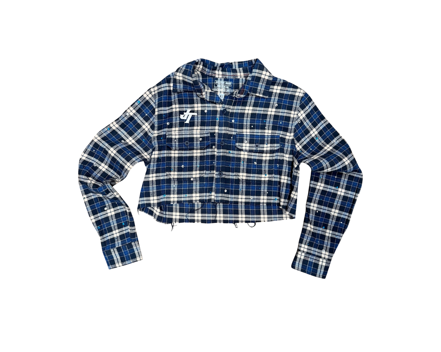 JT Crystal Croptop Flannel