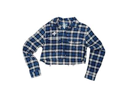JT Crystal Croptop Flannel