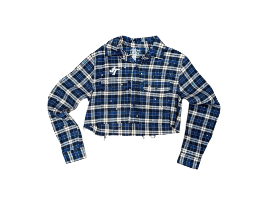 JT Crystal Croptop Flannel