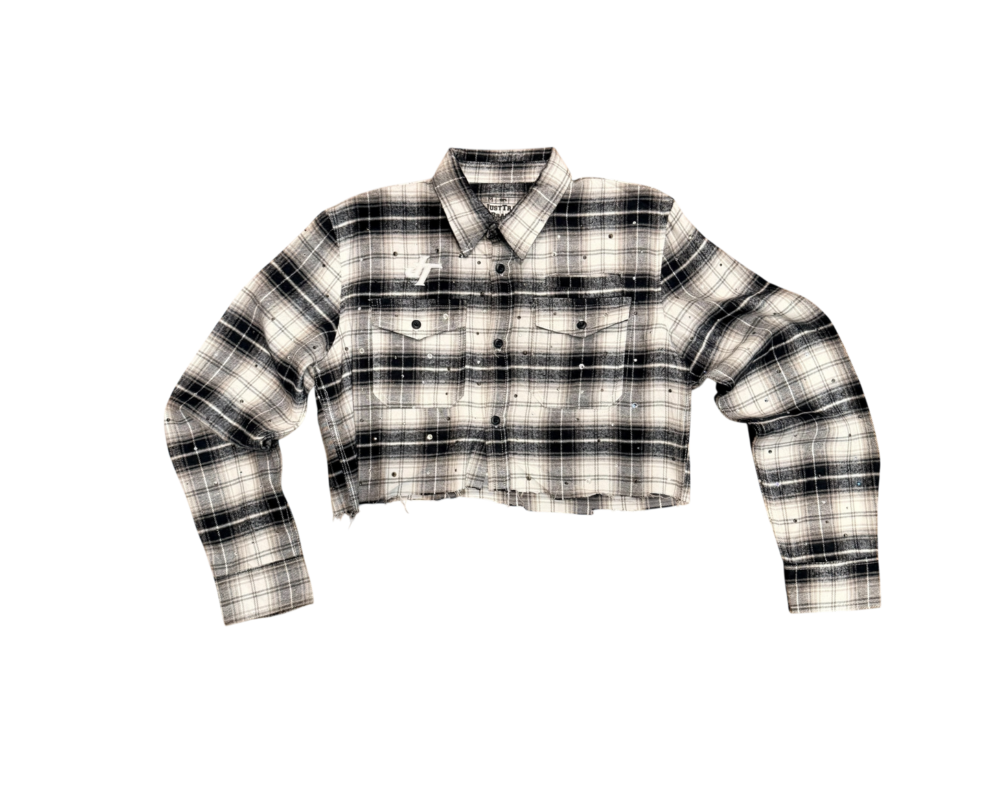 JT Crystal Croptop Flannel