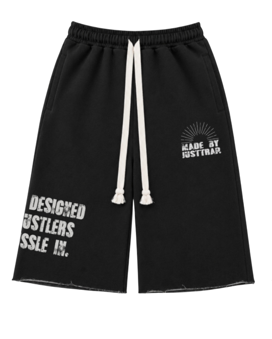HUSTLE IN IT 3/4 SHORTS