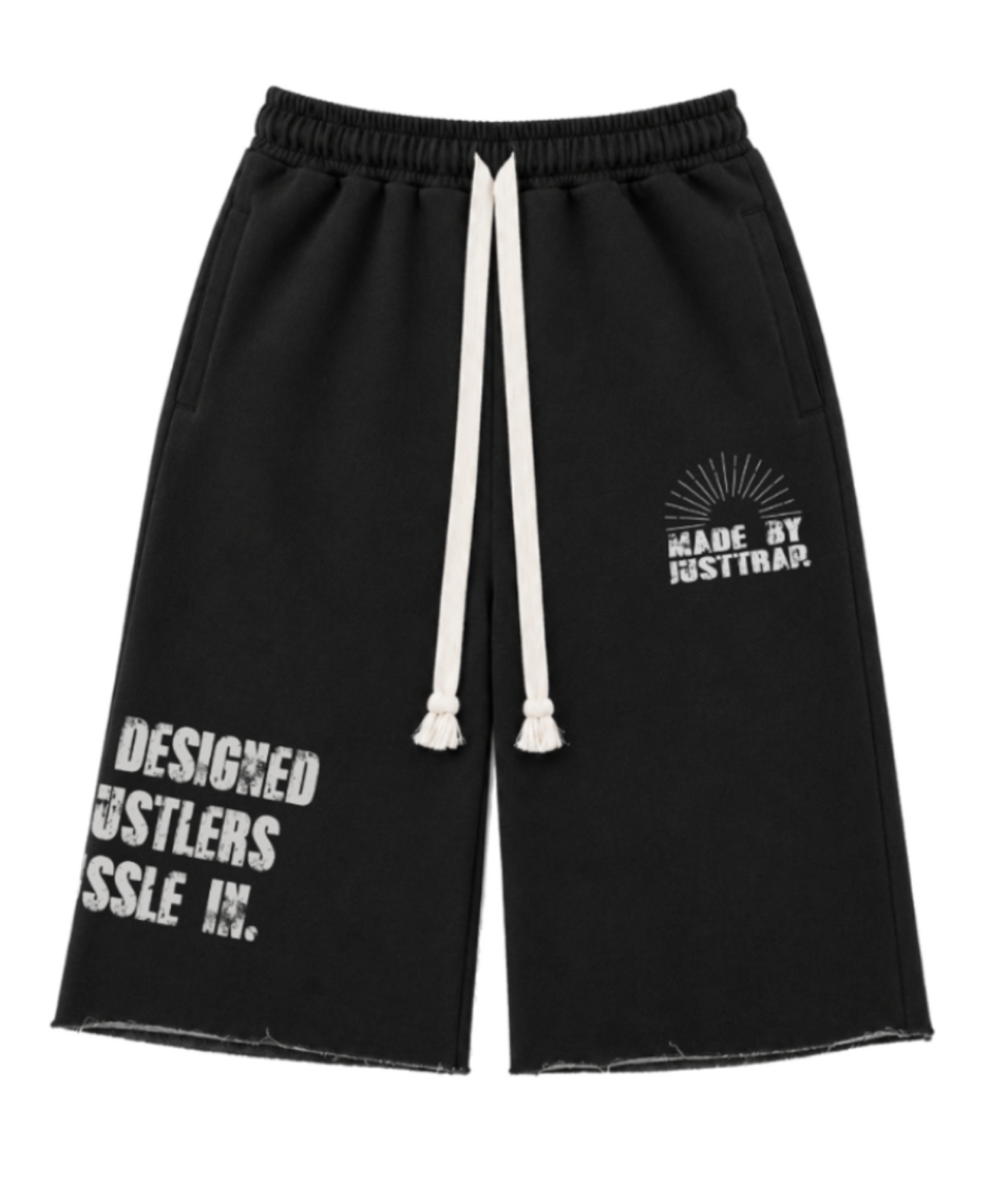 HUSTLE IN IT 3/4 SHORTS