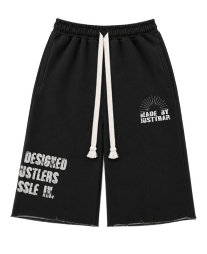 HUSTLE IN IT 3/4 SHORTS