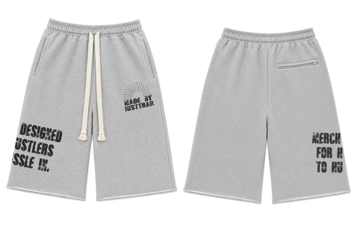 HUSTLE IN IT 3/4 SHORTS